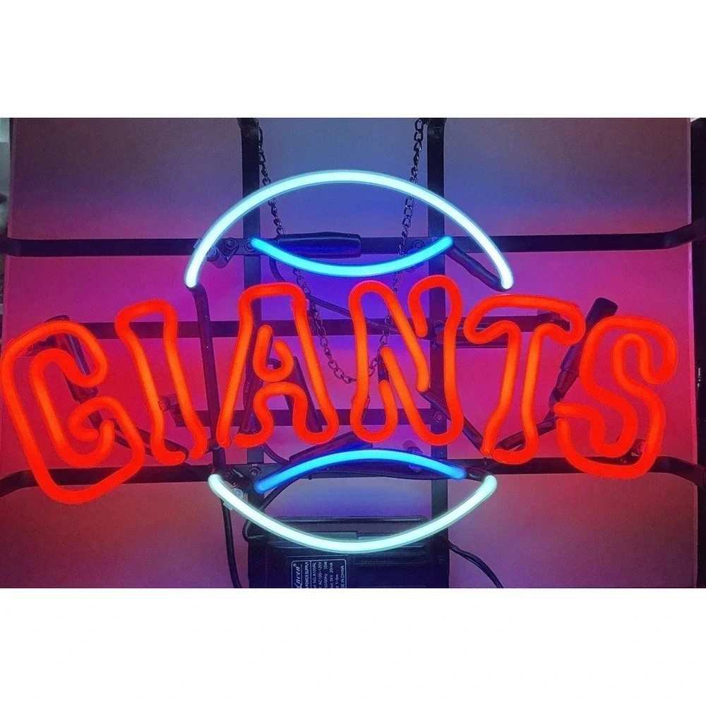 San Francisco Giants Neon Sign Light 12x16 Red Blue White, Home Decor, Bar/Pub